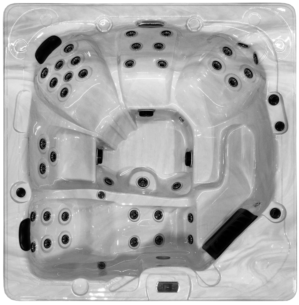 Houston hot tub, top view